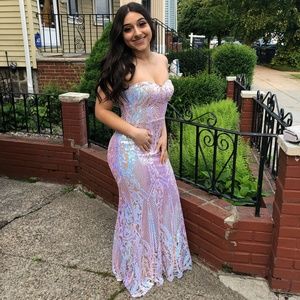 Macy's Iridescent prom dress